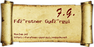Fürstner Györgyi névjegykártya