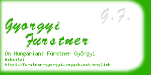 gyorgyi furstner business card