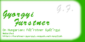 gyorgyi furstner business card